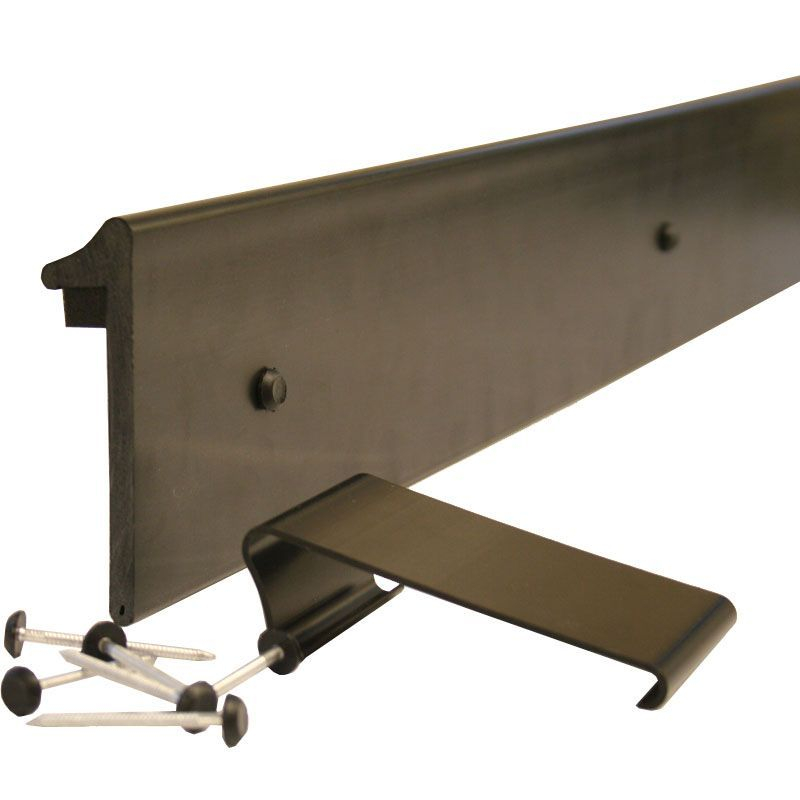 uPVC Black Raised Edge Trim for EPDM Roof Systems - 2.5m Length