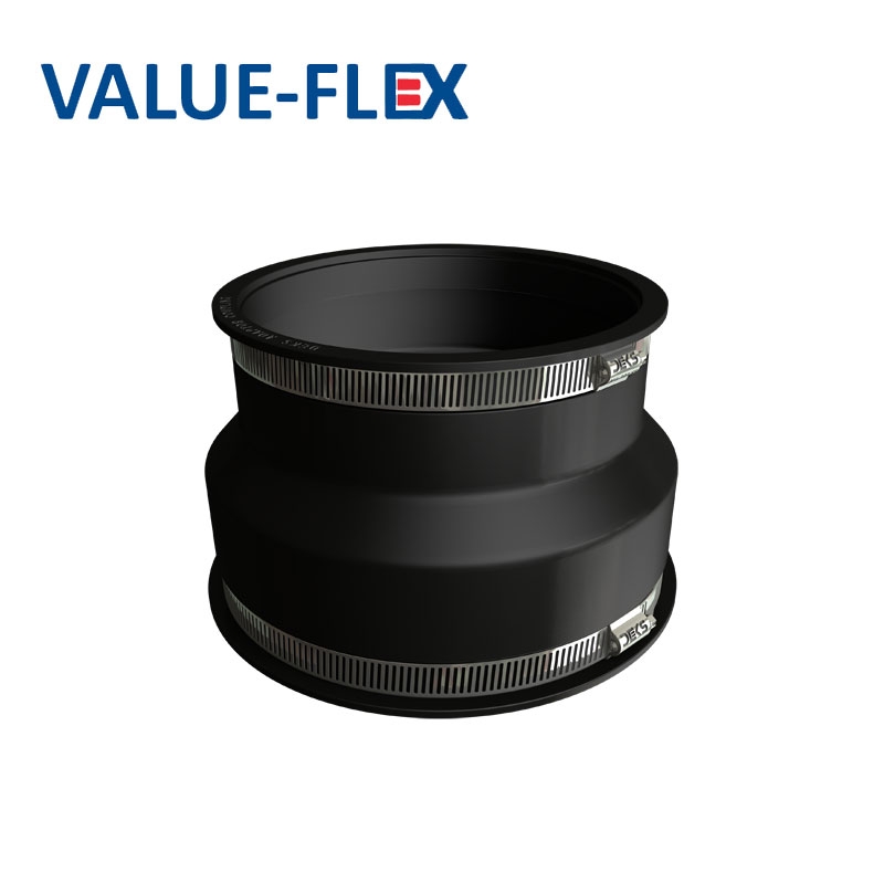 Flexible Pipe Adaptor EPVC Coupling 57-49mm to 37-29mm