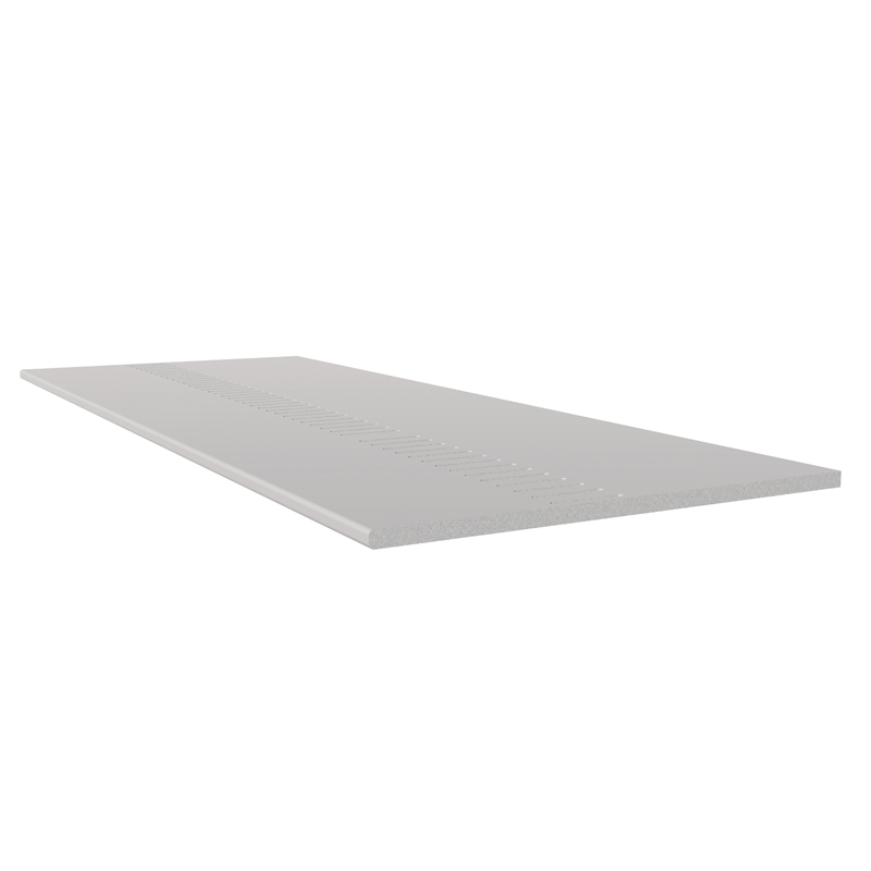 uPVC 600mm Vented Soffit Board (10mm General Purpose) 2.5m - White