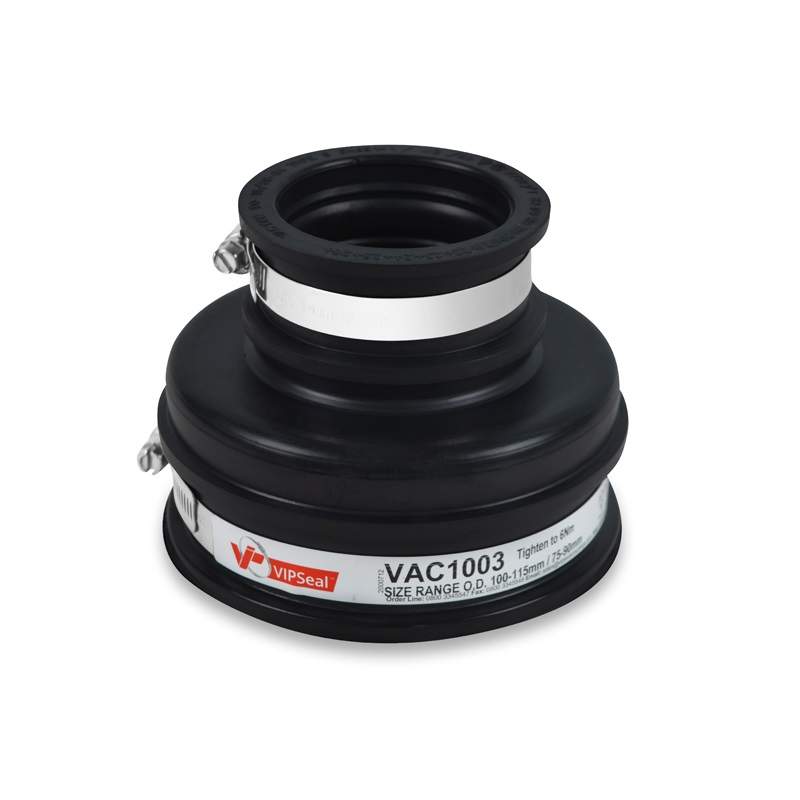 Vipseal Rubber Flexible Drainage Adaptor Coupling 115Mm To 75Mm Epdm
