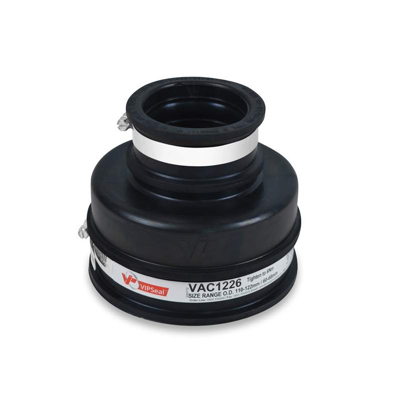 Vipseal Rubber Flexible Drainage Adaptor Coupling 122Mm To 61Mm Epdm