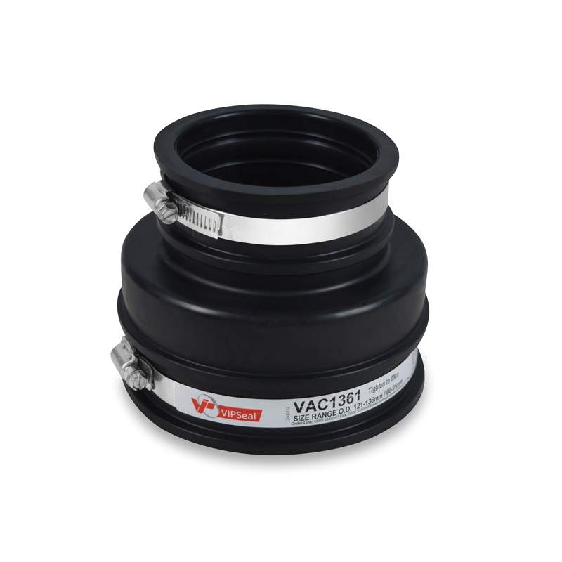 Vipseal Rubber Flexible Drainage Adaptor Coupling 136Mm To 80Mm Epdm