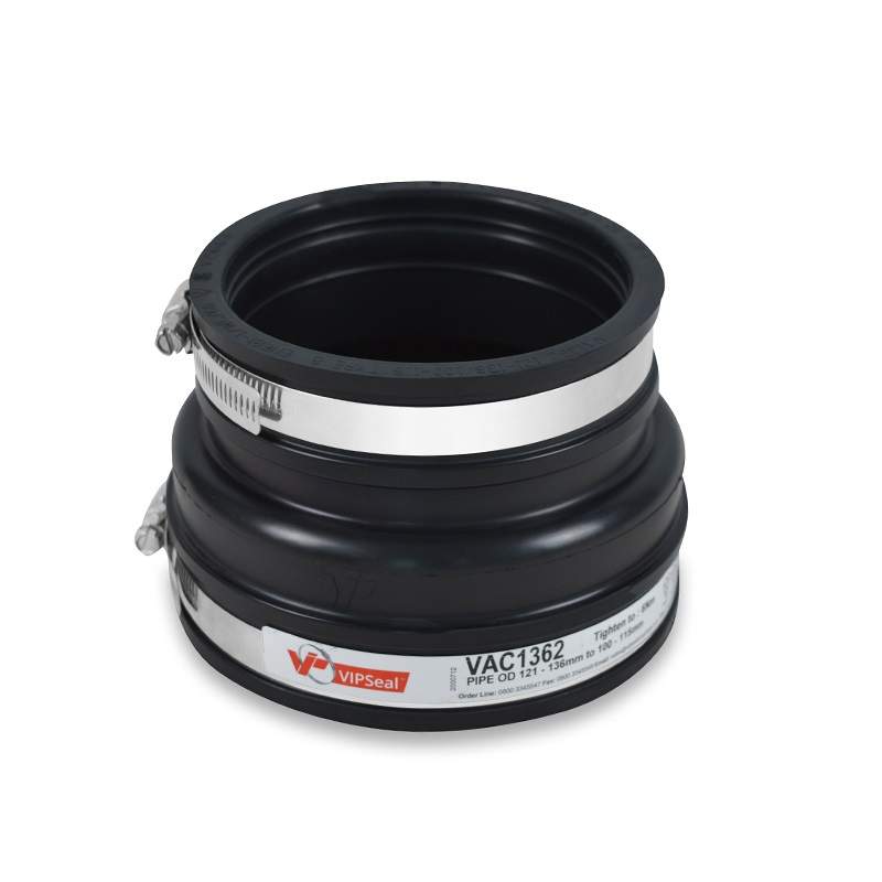 Vipseal Rubber Flexible Drainage Adaptor Coupling 136Mm To 100Mm Epdm
