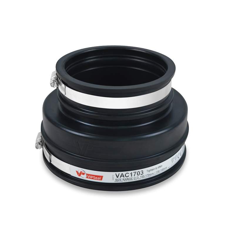 Vipseal Rubber Flexible Drainage Adaptor Coupling 170Mm To 130Mm Epdm
