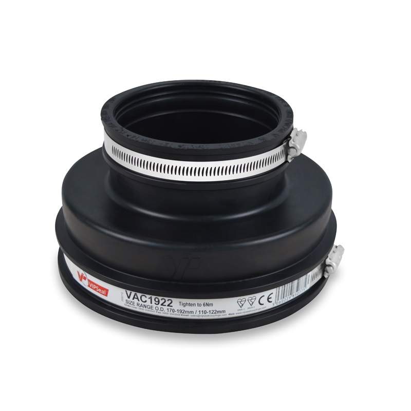 Vipseal Rubber Flexible Drainage Adaptor Coupling 192Mm To 110Mm Epdm