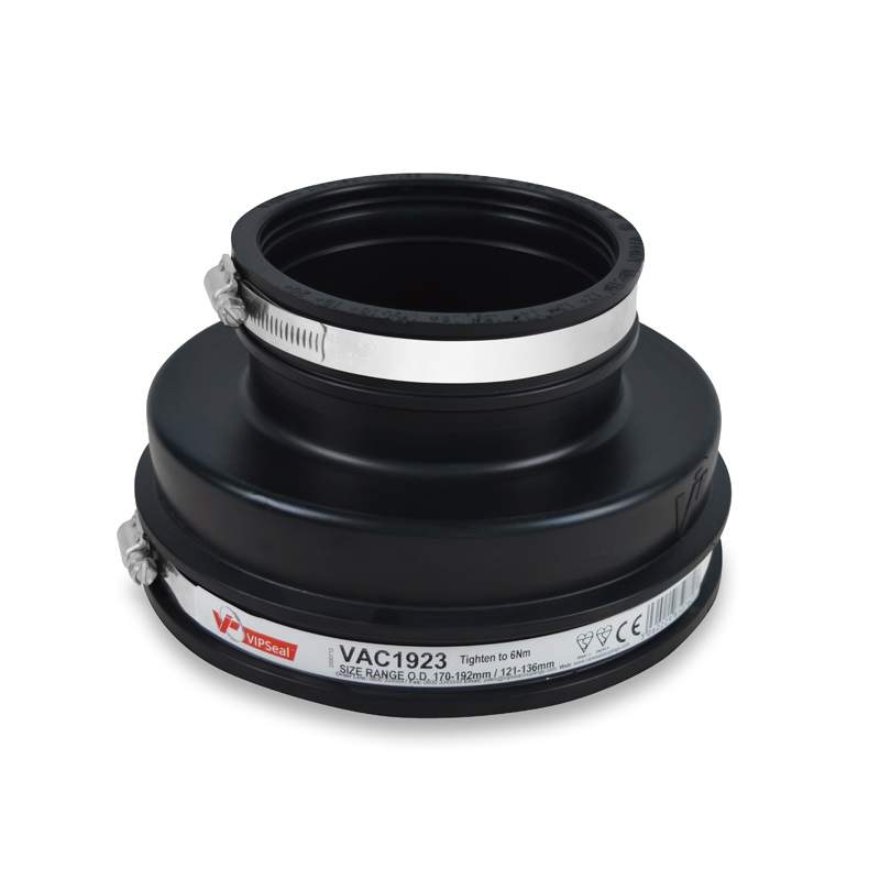 Vipseal Rubber Flexible Drainage Adaptor Coupling 192Mm To 121Mm Epdm