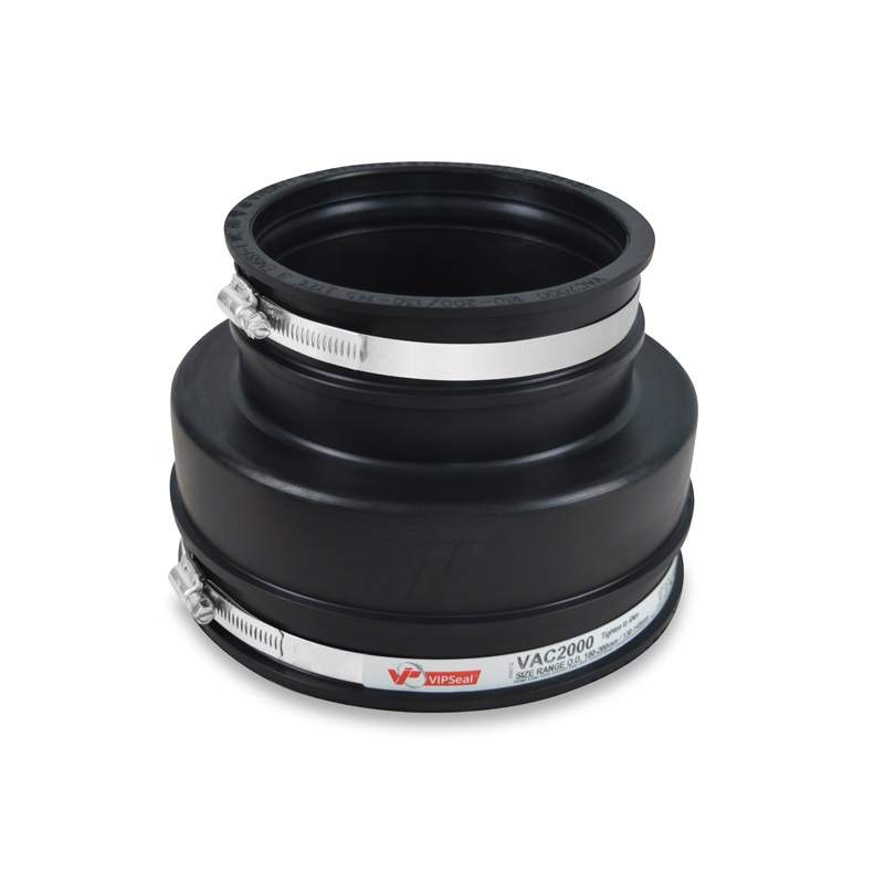 Vipseal Rubber Flexible Drainage Adaptor Coupling 200Mm To 130Mm Epdm