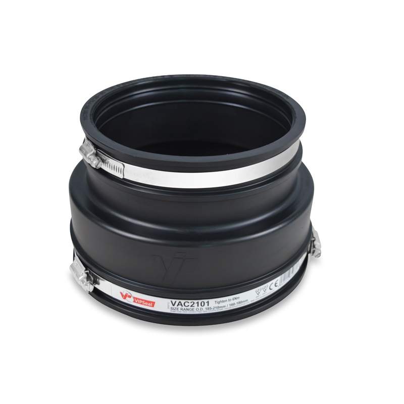 Vipseal Rubber Flexible Drainage Adaptor Coupling 216Mm To 160Mm Epdm