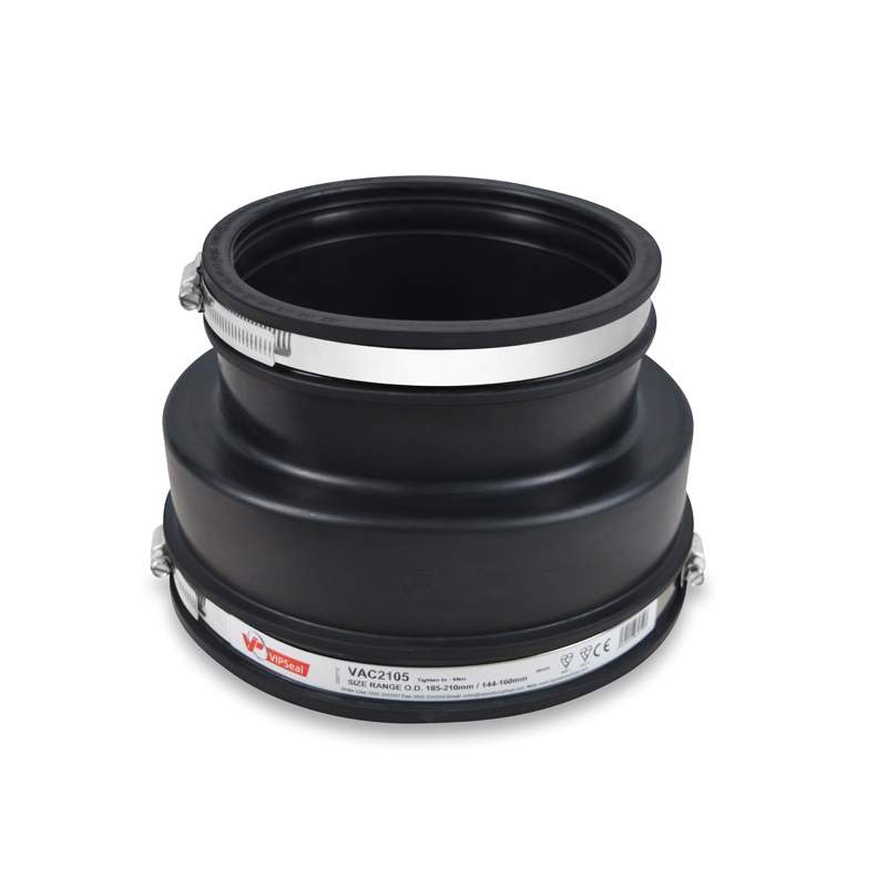 Vipseal Rubber Flexible Drainage Adaptor Coupling 210Mm To 160Mm Epdm