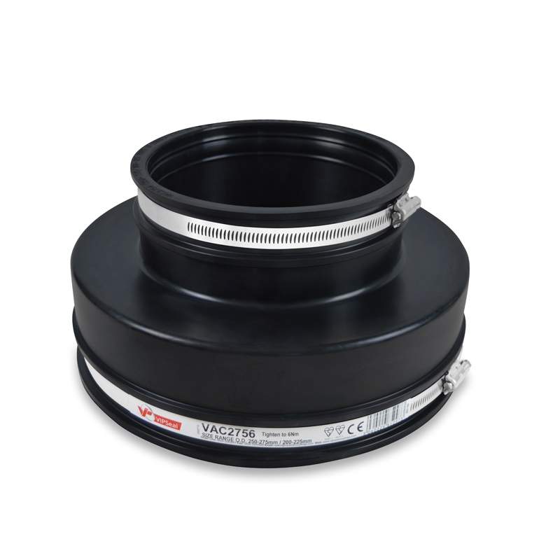 Vipseal Rubber Flexible Drainage Adaptor Coupling 275Mm To 200Mm Epdm