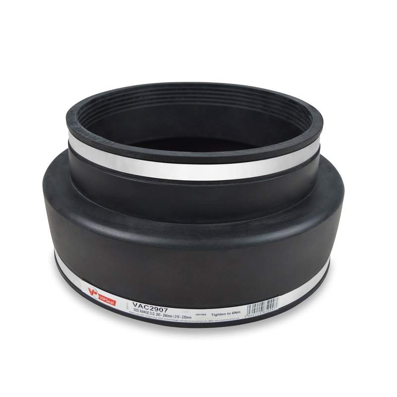 Vipseal Rubber Flexible Drainage Adaptor Coupling 290Mm To 210Mm Epdm