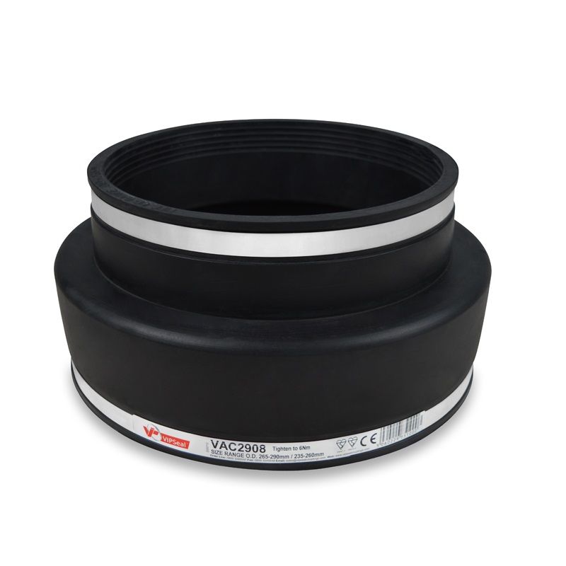 VIPSeal Rubber Flexible Drainage Adaptor Coupling 290mm to 235mm