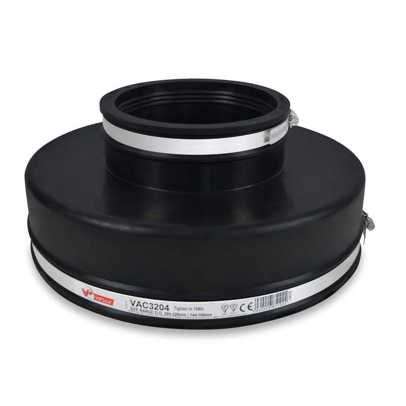 Vipseal Rubber Flexible Drainage Adaptor Coupling 320Mm To 144Mm Epdm