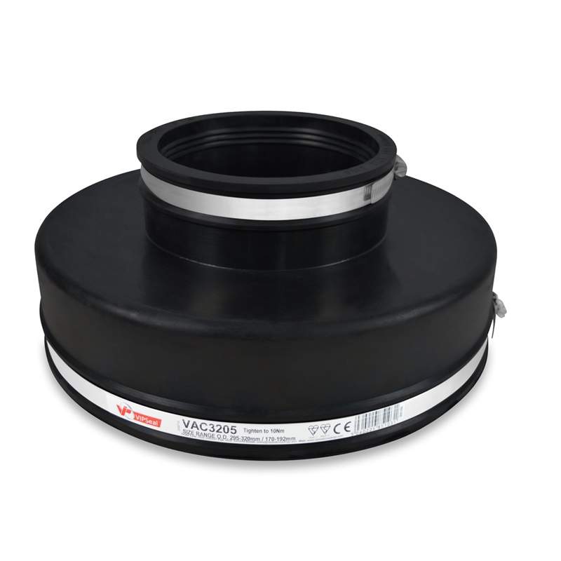 Vipseal Rubber Flexible Drainage Adaptor Coupling 320Mm To 170Mm Epdm