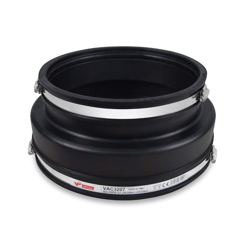Vipseal Rubber Flexible Drainage Adaptor Coupling 320Mm To 210Mm Epdm