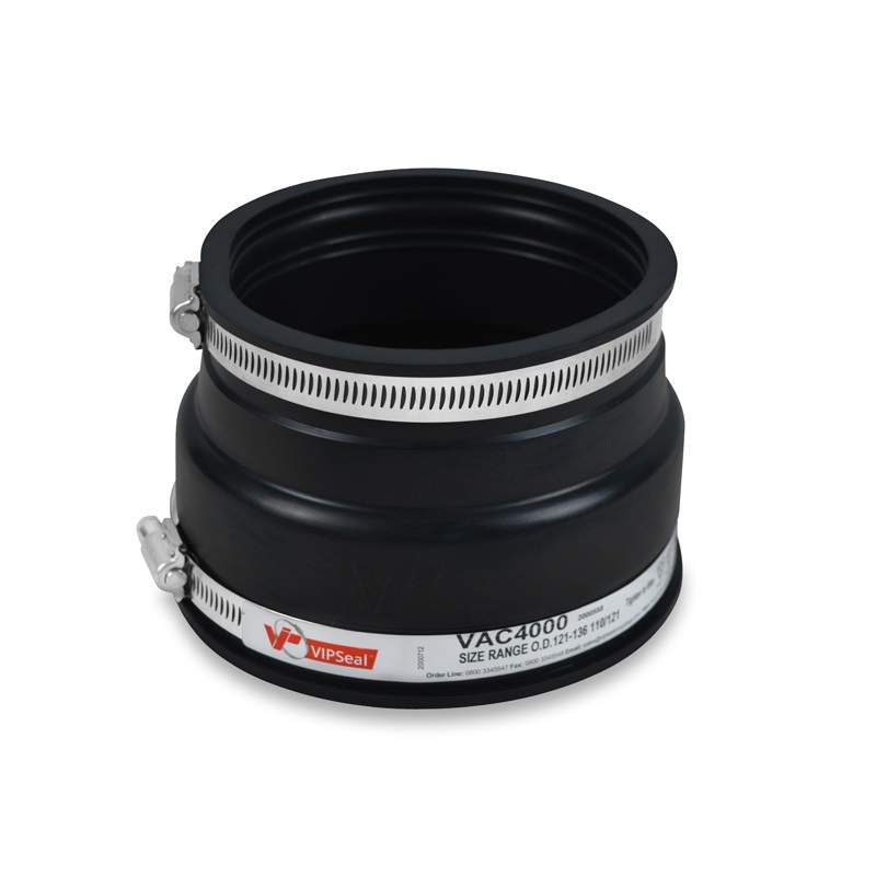 Vipseal Rubber Flexible Drainage Adaptor Coupling 136Mm To 110Mm Epdm