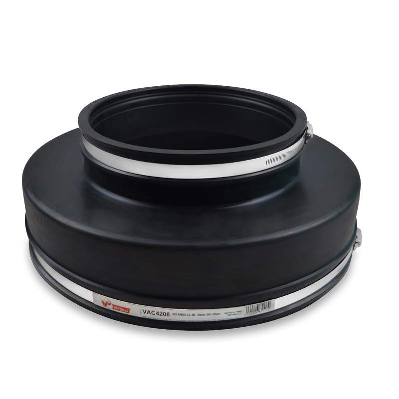 Vipseal Rubber Flexible Drainage Adaptor Coupling 420Mm To 240Mm Epdm