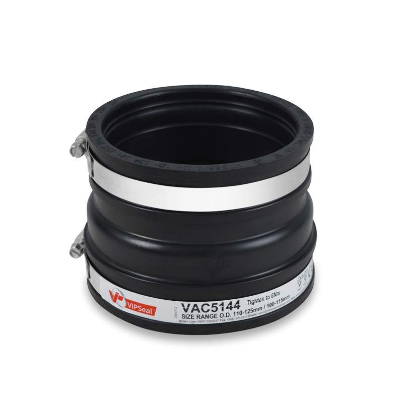 Vipseal Rubber Flexible Drainage Adaptor Coupling 125Mm To 100Mm Epdm