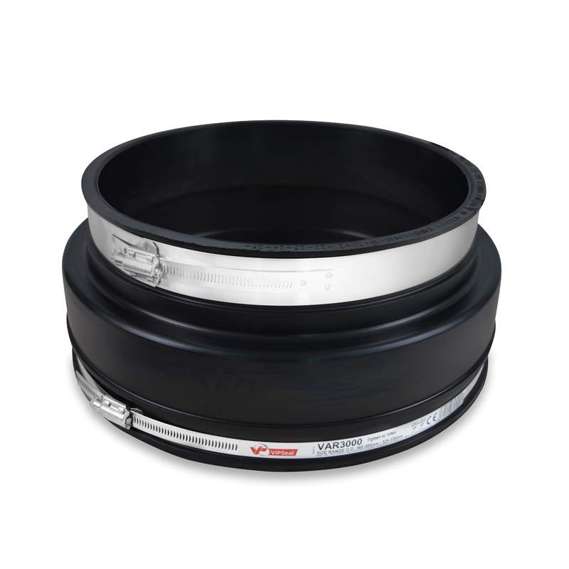 Vipseal Rubber Flexible Drainage Adaptor Coupling 385Mm To 325Mm Epdm