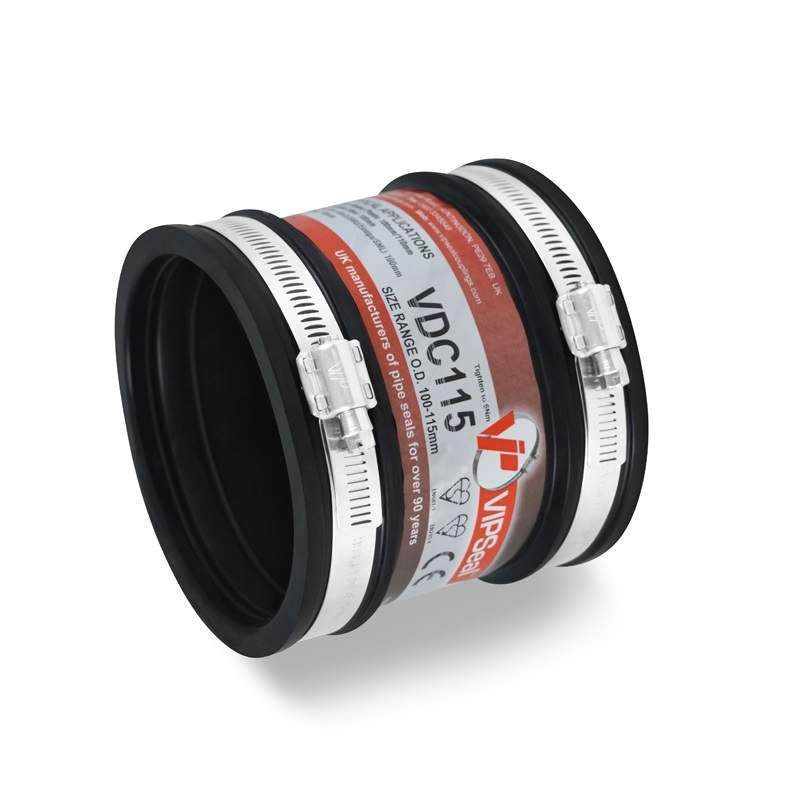 Vipseal Rubber Flexible Drain Coupling 100-115Mm Epdm