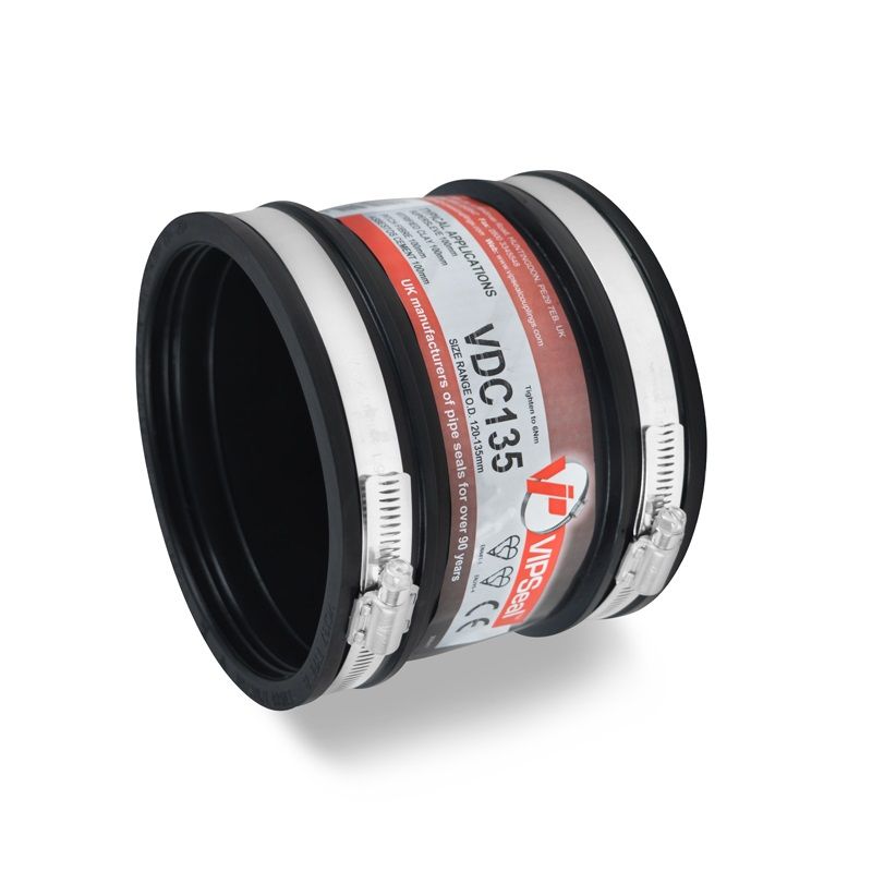 VIPSeal Rubber Flexible Drain Coupling 120135mm Drainage Superstore®