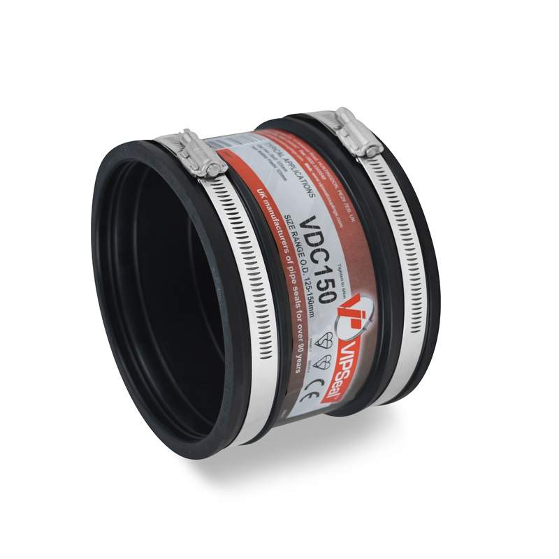 Vipseal Rubber Flexible Drain Coupling 125-150Mm Epdm