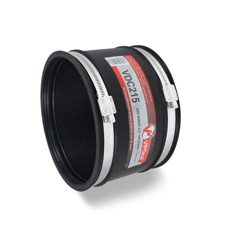 Vipseal Rubber Flexible Drain Coupling 190-215Mm Epdm