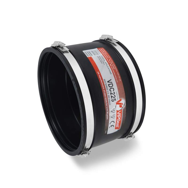 Vipseal Rubber Flexible Drain Coupling 200-225Mm Epdm