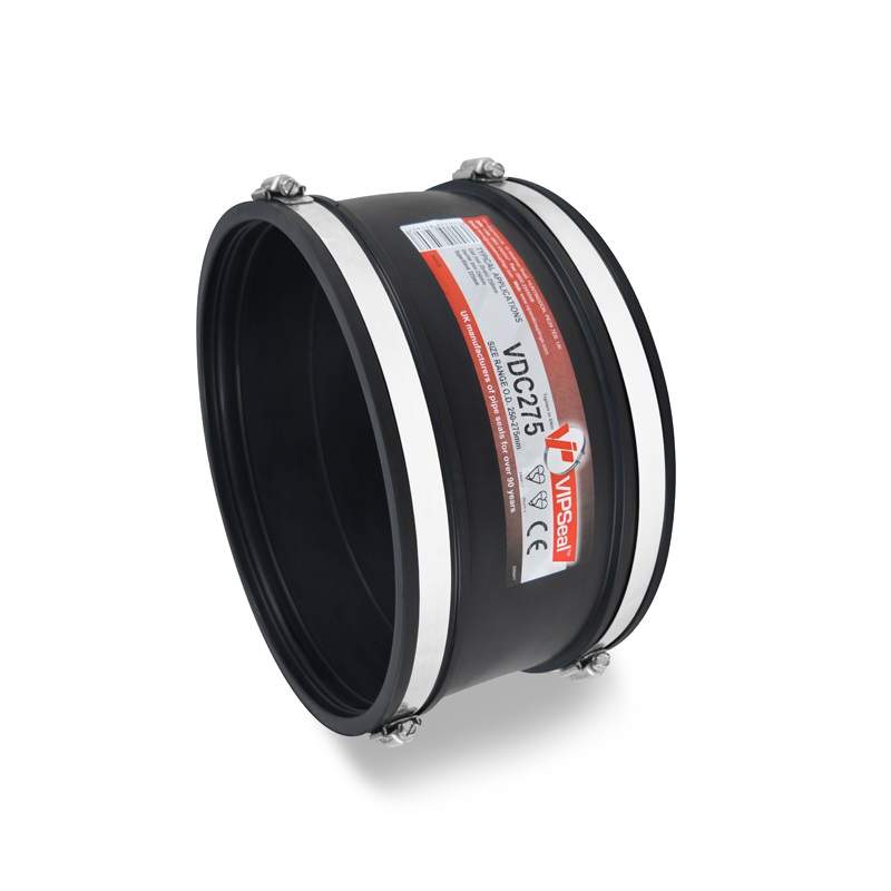Vipseal Rubber Flexible Drain Coupling 250-275Mm Epdm