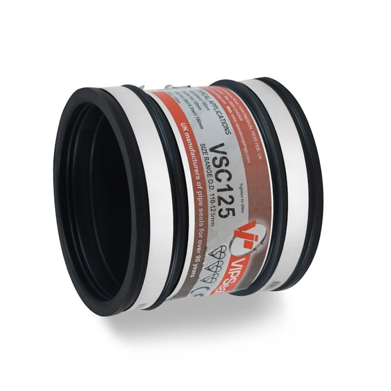 VIPSeal Rubber Flexible Standard Drainage Coupling 110125mm Drainage