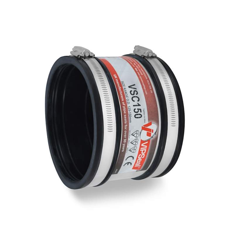 Vipseal Rubber Flexible Standard Drainage Coupling 125-150Mm Epdm
