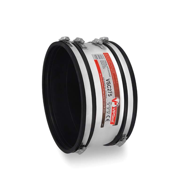 Vipseal Rubber Flexible Standard Drainage Coupling 250-275Mm Epdm