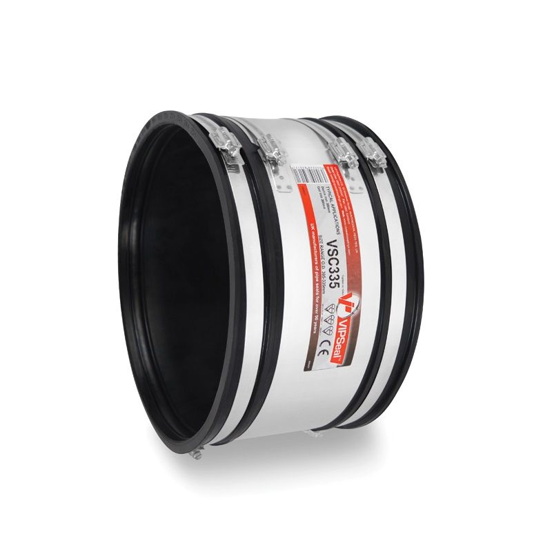 VIPSeal Rubber Flexible Standard Drainage Coupling 305335mm Drainage