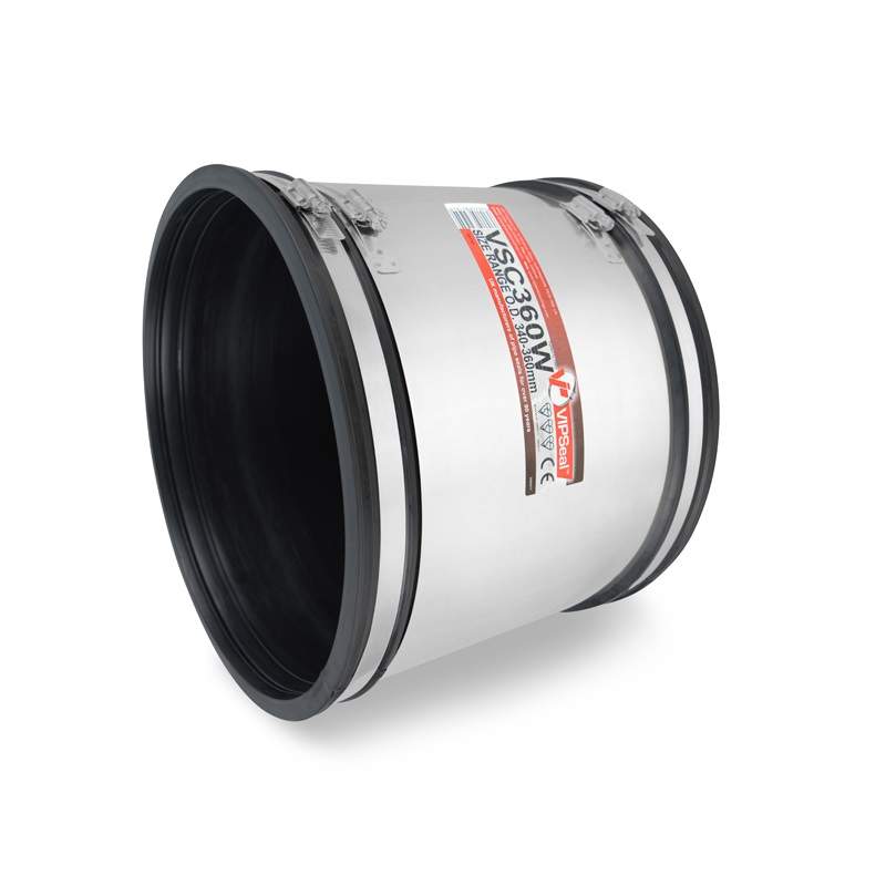 Vipseal Rubber Flexible Extra Wide Drainage Coupling 295 - 320Mm Epdm