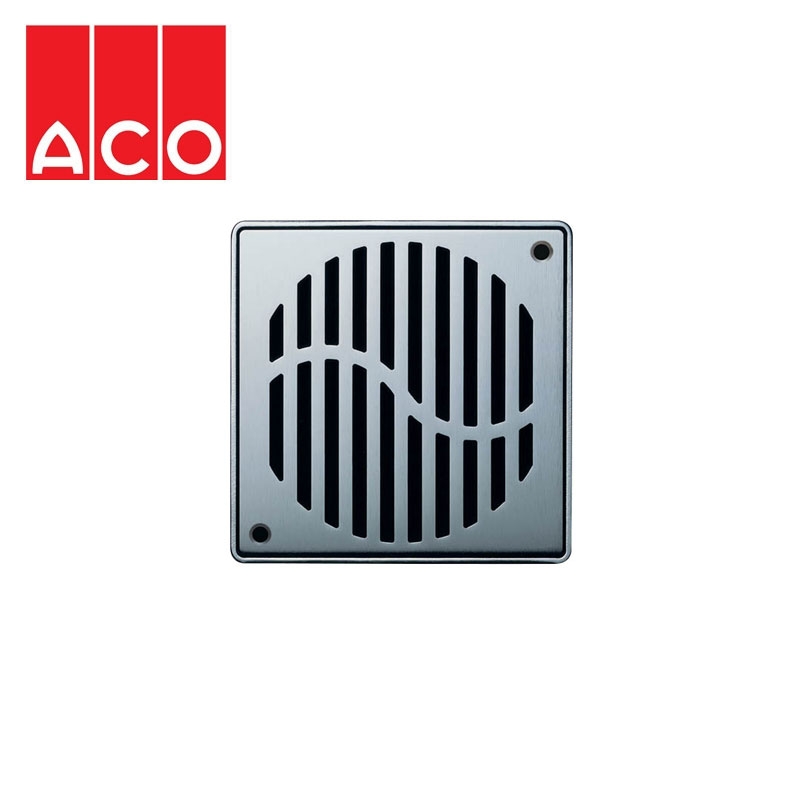 ACO Shower Gully Wave Grate for Tiled Flooring 135mm x 135mm