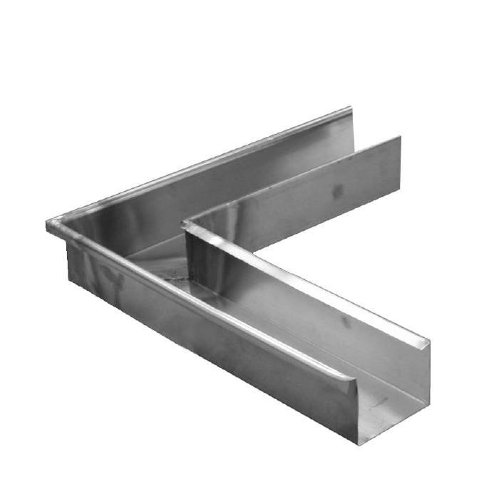 Metal Gutta Silver Zinc 120Mm Box Gutter External Corner - 135Dg