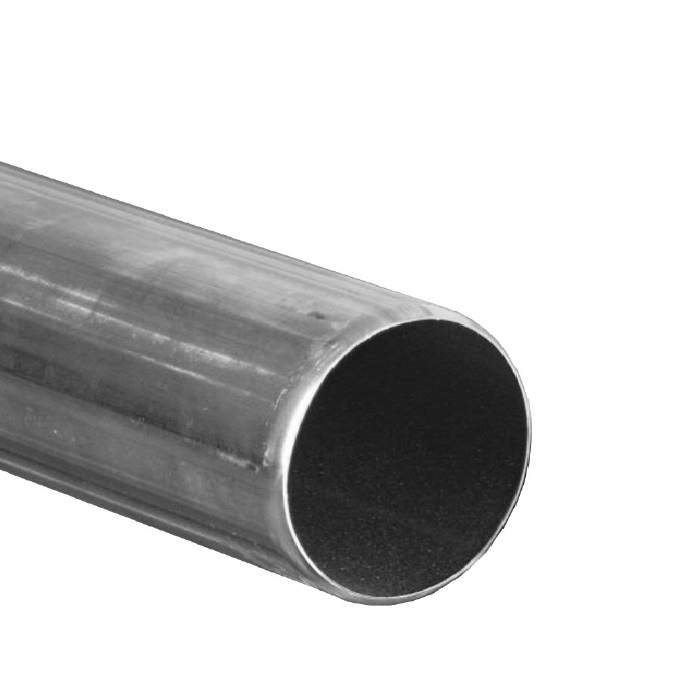 Metal Gutta Silver Zinc Round 80Mm Downpipe - 2.4M
