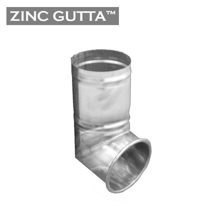 Product image for Metal Gutta Zinc Round 80mm Downpipe Shoe