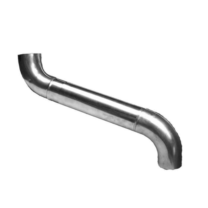 Metal Gutta Silver Metal Zinc Round 80Mm Downpipe Swan Neck