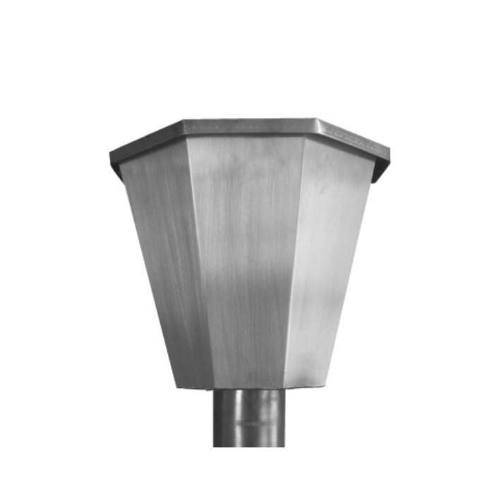 Metal Gutta Silver Zinc Hopper Head Margaret - 80Mm