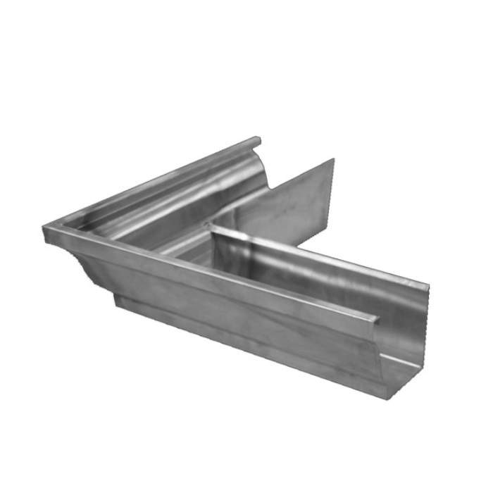 Metal Gutta Silver Zinc 152Mm Ogee Gutter External Corner - 135Dg