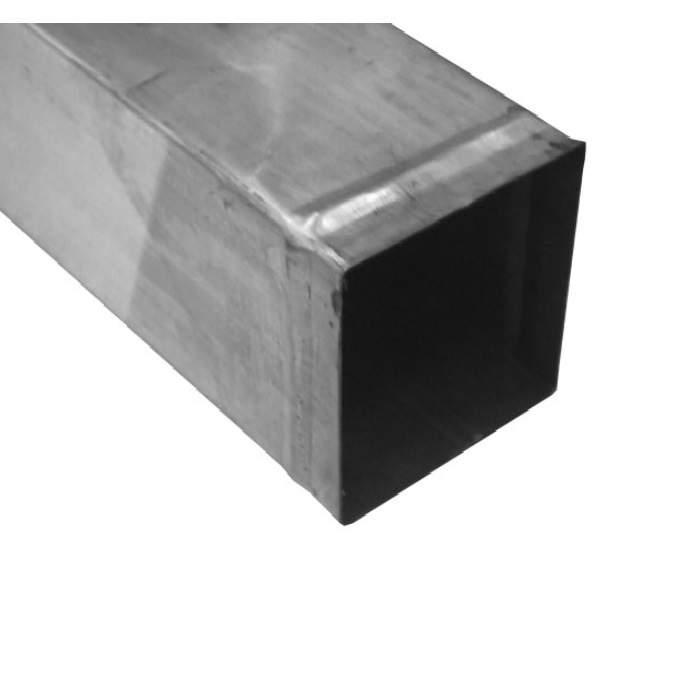 Metal Gutta Silver Zinc 80X80mm Square Downpipe - 2.4M