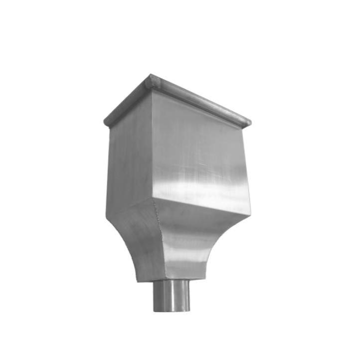 Metal Gutta Silver Zincl Hopper Head Victoria - 80Mm