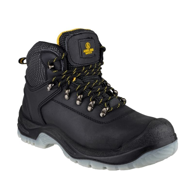 Hiker Style Safety Boots in Black FS199 by Amblers Size 4 to 14
