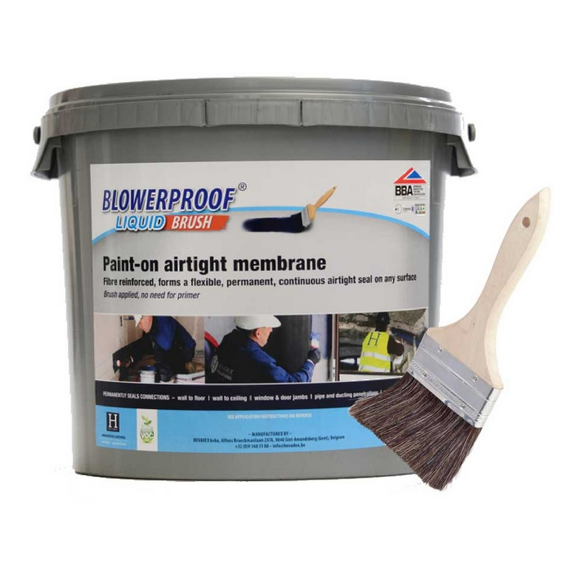 Blowerproof Liquid Brush Membrane in White - 5kg