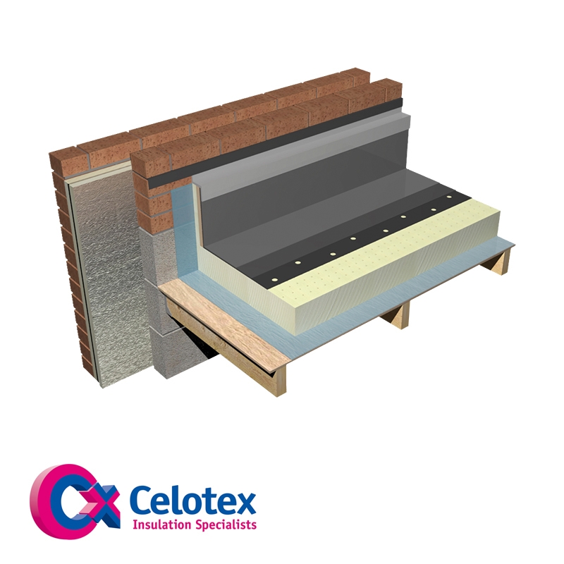 Celotex Crown-Up Built-Up Flat Roof Insulation Boards 150mm - 34.56m2