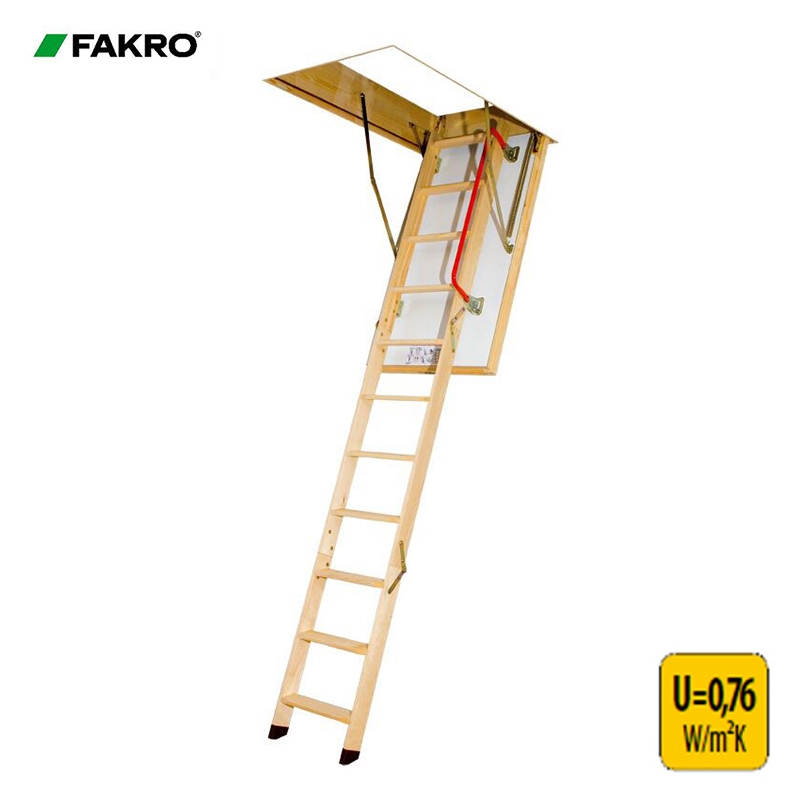 Fakro LTK Thermo Energy Efficient Loft Ladder - 70cm x 130cm x 2.8m