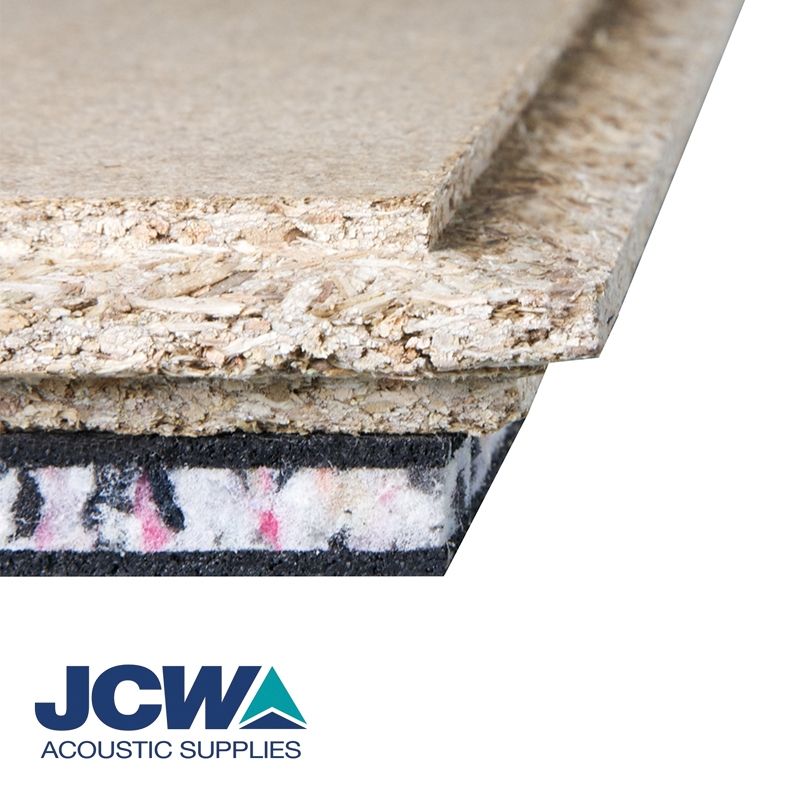 Product image for JCW Acoustic Deck 37C Direct to Joist Insulation Board - 2.4m x 600mm x 37mm