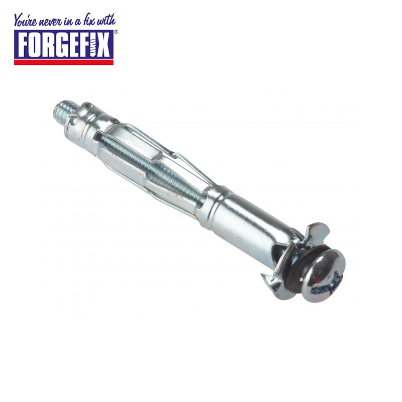 Zinc Plated Metal Cavity Wall Anchor M6 x 37mm Pack of 100