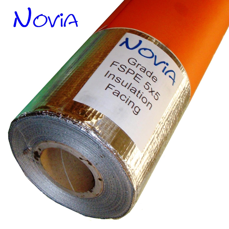 Novia FSPE Scrim Reinforced Aluminium Foil Laminate - 250m x 1.2m
